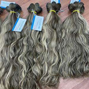 Meilleure vente Extensions de cheveux humains vierges Remy 100% pour la couleur de piano de trame naturelle ondulée - Product Image 4