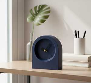 The <b>CRAFT</b> EXIM Luxury Natural Marble Quartz Art Deco <b>Desk</b> Clock Premium Handcrafted Decor for Home Office - Product Image 2