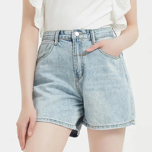 Custom Summer Zipper Fly <b>Lady</b> <b>Casual</b> Denim Ripped <b>Shorts</b>, Women <b>Short</b> Jeans <b>Knee</b> <b>Length</b> <b>Shorts</b> Jeans Women - Product Image 1