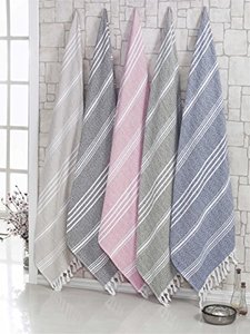 Haute qualité écologique à séchage rapide recyclé pur coton rayé Fouta serviettes maison et plage utiliser des conceptions personnalisées en vente Inde - Product Image 4