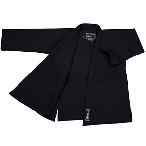 Entrenamiento de calidad premium Hombres Niños Mujeres Single Weave Judo Gi Kimono Negro con bolsa para profesionales y principiantes - Product Image 2