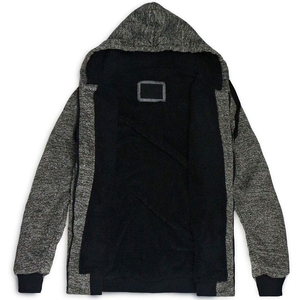 100% Cotton Heavyweight <b>Zip</b> <b>up</b> Hoodie <b>Black</b> Grey Oversize Men Hoodie Custom Logo Winter Wear Men <b>hoodies</b> - Product Image 3