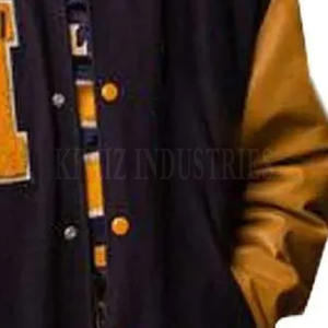 Cómoda chaqueta con letras bordadas por encargo para hombre, chaqueta con letras de manga larga a la venta - Product Image 5