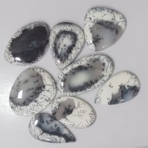 Pierre de cabochon en dendrite-opale naturelle AAA en provenance d'Inde pour la fabrication de bijoux de haute qualité - Product Image 2