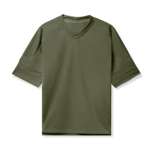 Maillot d'uniforme de football américain personnalisable respirant à manches courtes pour vêtements de sport d'été - Product Image 1