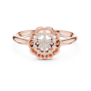 Anillo Solitario de Diamante Cultivado en Laboratorio, Redondo, en Oro Blanco de 14K para Mujer |   Ropa de Uso Diario |   Diamante Cultivado Nuevo Certificado por IGI de 0.09 Ct - Product Image 2