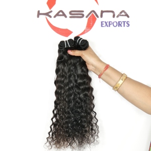 Cuticule non traitée alignée 100% naturel vierge brut indien Bundle cheveux femmes noires machine double trame Extensions de cheveux humains - Product Image 3