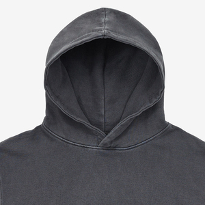 Vente en gros de sweats à capuche vierges personnalisés coupe régulière col à capuche grande taille lavage à l'acide sweats à capuche pour hommes design de logo personnalisé mode de rue - Product Image 3