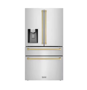 Refrigerador Incredible Kitchen36 de Profundidad Estándar en Acero Inoxidable con Dispensador de Agua y Máquina de Hielo, 4 Puertas, Capacidad de 600L, TRF3601FD - Product Image 1