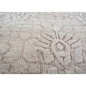 พรมขนสัตว์และไหมถักมือสีโรสเบจและสีน้ำตาลลายเรขาคณิตทรงสี่เหลี่ยมผืนผ้าสำหรับห้องนั่งเล่นและทางเดิน-Enr-1659 - Product Image 3