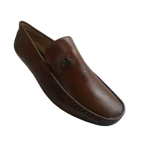 Men Dress Casual Gents Shoes Soft Leather Slip on Casual Moccasin Shoes Men Comfortable Fashion Shoes Genuine Leather Men