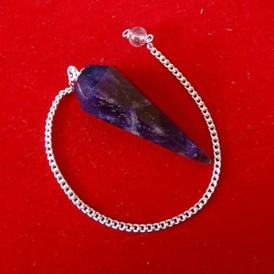 <b>High</b> on Demand Polished Amethyst Crystal Pendulum for Meditation or Dowsing and Aura Cleansing Available At Reasonable Price - Product Image 3