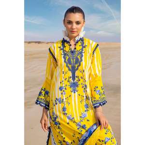 Conjunto de Moda Femenina de 3 Piezas sin Coser con Estampado y Dupatta de Chifón Bordado BCT-52015 - Product Image 2