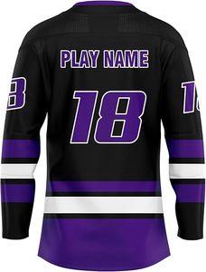 2025 maillot de Hockey sur glace à manches longues personnalisé conception en sergé impression sublimée Service OEM pour l'approvisionnement en vêtements de sport en vrac du Club de l'équipe - Product Image 5
