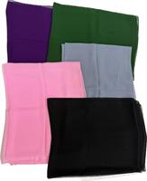 Hijab islamique en mousseline de soie légère de haute qualité, long de 200 cm, uni, pour femmes, accessoire de mode musulmane pour la vie quotidienne