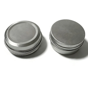 Envase de Aluminio Plateado Brillante Personalizado OEM, Caja para Velas, Contenedor con Tapa de Rosca para Polvo Suelto, Cuidado de la Piel, Crema Facial, Cosméticos, Rubor - Product Image 4