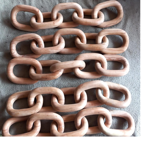 Hecho a medida en eslabones de cadena gruesos de madera de color madera natural ideal para la decoración del hogar y adecuado para su uso en tapices - Product Image 6