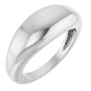 แหวนมอยส์ซาไนต์ Stuller รุ่น 50199:765268P ดีไซน์โดม 50199:765268P PL - Product Image 1