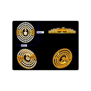 ชุดจี้เพชรและต่างหูทำจากทองคำ14kt และบริสุทธิ์จากผู้ผลิตอินเดีย - Product Image 6