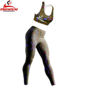 Sujetador de Yoga ajustado con estampado de sublimación Tie Dye para correr, gimnasio, conjuntos de Yoga, entrenamiento de cintura alta, conjunto de Fitness para gimnasio para mujer, mallas personalizadas - Product Image 3