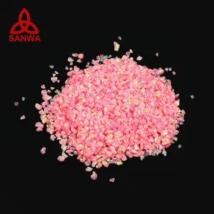 Sanwa Bello蛋白石OP42皇家粉色多色宝石碎石和芯片直接批发镶嵌笔、戒指和吊坠