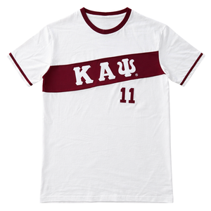 Camiseta Premium Kappa Alpha Psi Kream, Talla Exacta, Mezcla de Algodón Suave, Cresta Bordada con Letras Griegas, Ropa de Fraternidad - Product Image 4