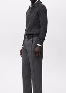 Suéter de Punto Informal Unisex para Mujer, Mezcla de Nailon/Acrílico, Suéter de Otoño, Cárdigan con Cierre de Cremallera y Adornos Frontales - Product Image 5