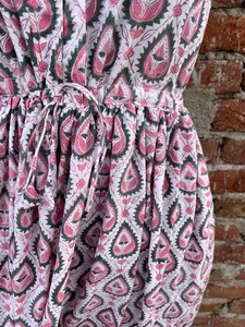 Robe imprimée bloc à la main tuniques indiennes robe longue en coton indien imprimé à la main robe sans manches à bretelles réglables en coton indien - Product Image 4