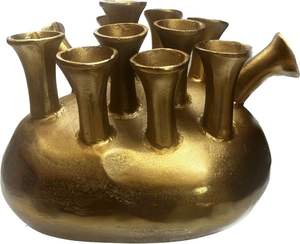 Vase à fleurs en métal de fer durable et tendance avec un design artisanal sophistiqué adapté aux thèmes décoratifs haut de gamme - Product Image 5