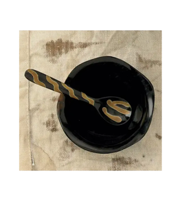 ชามเสิร์ฟควายฮอร์นอินเดียพร้อมช้อนทรงและขนาดกำหนดได้เอง - Product Image 1