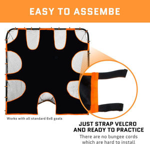 La cible de tir au filet de crosse à utiliser avec le rebondisseur de crosse, le filet arrière et le gardien de but convient aux objectifs standard - Product Image 2