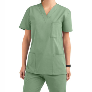 Vente en gros Combinaison de blouse pour médecin et infirmière avec logo uniforme médical personnalisé OEM ODM vêtements médicaux blouse d'allaitement professionnelle en gros - Product Image 1