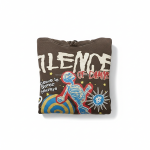 Sweat à capuche vintage streetwear pour homme, imprimé en relief, motif squelette personnalisé, polaire hiver épais - Product Image 6