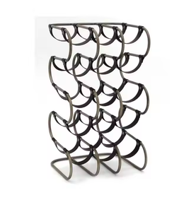 ใหม่ที่วางขวดไวน์โลหะดีไซน์แฟนซีที่วางขวดไวน์หลายชั้นวางขวดไวน์ด้วยการตกแต่ง impex - Product Image 5