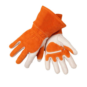 Guantes industriales de cuero Cowsplit resistentes al calor e impermeables protección laboral de seguridad cómodos para trabajos de soldadura - Product Image 5