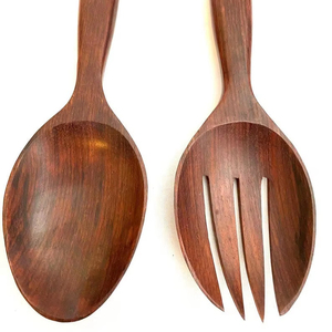 Cuillère de luxe jetable en bois faite à la main, dégradable, de qualité supérieure, design classique pour la cuisine et les fêtes, prix de gros - Product Image 1