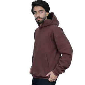 Sudadera con Capucha Personalizada OEM para Hombre, 100% Algodón, Diseño de Parches, Patrón Sólido, Logotipo Personalizable, Teñido Liso para la Temporada de Invierno - Product Image 5