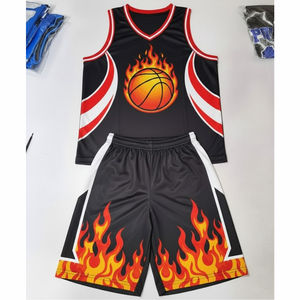 Uniforme de Baloncesto Reversible de Malla Transpirable, Antibacteriano, de Secado Rápido, Talla Grande, con Logotipo Personalizado al por Mayor - Product Image 1