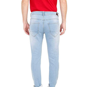 Nueva colección de canal recto de cintura baja para mujer, transpirable, respetuoso con el medio ambiente, de mezclilla, Color sólido, diseño sencillo, para verano y otoño, para verano y otoño, a la moda - Product Image 6