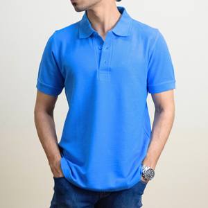 เสื้อโปโลแขนสั้นสำหรับผู้ชายและผู้หญิงแบบคลาสสิกผ้าฝ้ายเปล่าหรือโพลีเอสเตอร์ผ้าเทอร์รี่ลายพื้น - Product Image 1
