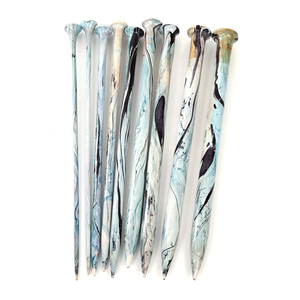 Handmade Marbled Crochet Hook Set with Yarn <b>Bowl</b> & <b>Knitting</b> Needles Ergonomic Craft Gift For <b>knitting</b> and crocheting - Product Image 3