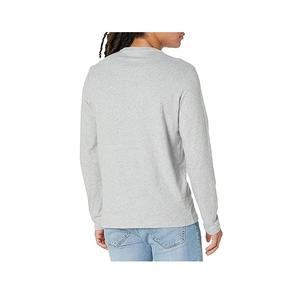 เสื้อคอตตอนแขนยาวของผู้ชายเสื้อยืดสีล้วนสำหรับผู้ชายผ้าคอตตอน100% ล้วน - Product Image 2