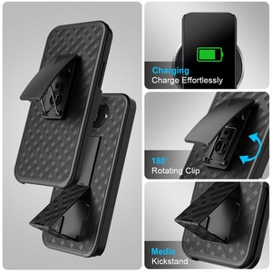 Étui robuste tissé avec clip ceinture et béquille pour Google Pixel 10A (OEM/ODM) - Product Image 6