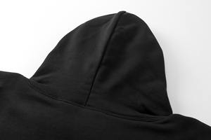 Sweat à capuche de luxe en coton polaire de haute qualité sans ficelle Sweat à capuche unisexe personnalisé surdimensionné - Product Image 3