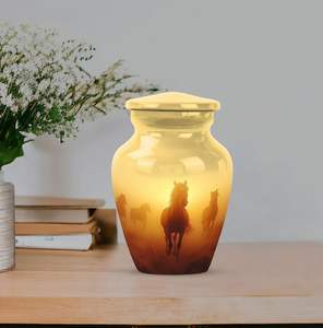 Horse Mini Urn for <b>Ashes</b> Women Burial for Adult Female Urn for Human Male <b>Keepsake</b> Funeral Urn Custom Size - Product Image 5