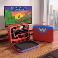 Tas Penyimpanan PU Besar untuk Nintendo Switch 2 Pro Controller, Hard EVA Carrying Case dengan 21 Slot Kartu Game untuk Perjalanan