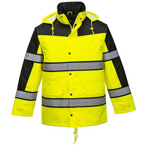 Chaqueta de Seguridad Reflectante de Alta Calidad con Tela de Lona, Transpirable, Cómoda, con Logotipo Personalizado, Protección de Color para Uso Laboral - Product Image 1