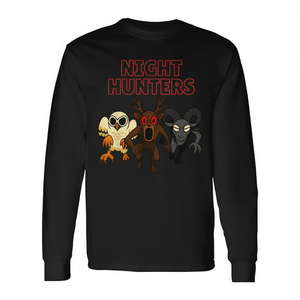 T-shirt a maniche lunghe da gamer, Night Hunters 3, Animali nella foresta, Prodotto promozionale - Product Image 2