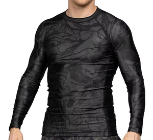 Custom Bjj Shirt <b>Surf</b> Polyester Rash Guard Long <b>Printed</b> Sleeve Sublimated Rash Guard Upf protection Uv Mma Rash Guard for Men - Product Image 3