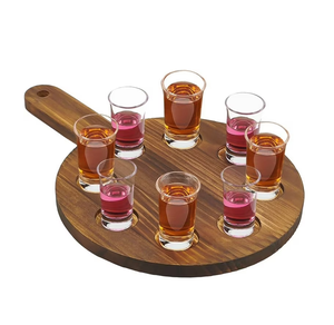 Fabrication de verres à liqueur en bois de haute qualité Support de verre à liqueur en bois de taille personnalisée de haute qualité Meilleure vente - Product Image 2